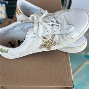 Vintage Havana White Sneakers with Gold Star